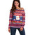 Liechtenstein Christmas Off Shoulder Sweater Frohe Weihnachten Der Weihnachtsmann - Wonder Print Shop