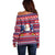 Liechtenstein Christmas Off Shoulder Sweater Frohe Weihnachten Der Weihnachtsmann - Wonder Print Shop