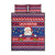 Liechtenstein Christmas Quilt Bed Set Frohe Weihnachten Der Weihnachtsmann - Wonder Print Shop