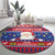 Liechtenstein Christmas Round Carpet Frohe Weihnachten Der Weihnachtsmann