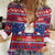 Liechtenstein Christmas Women Casual Shirt Frohe Weihnachten Der Weihnachtsmann