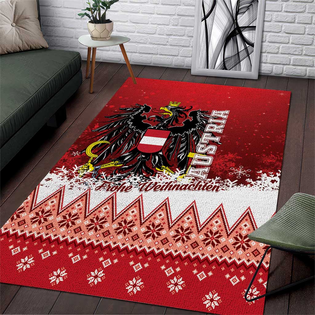 Austria Christmas Eagle Area Rug Frohe Weihnachten - Wonder Print Shop