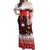 Personalized Austria Christmas Eagle Off Shoulder Maxi Dress Frohe Weihnachten - Wonder Print Shop