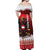 Personalized Austria Christmas Eagle Off Shoulder Maxi Dress Frohe Weihnachten - Wonder Print Shop