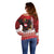 Personalized Austria Christmas Eagle Off Shoulder Sweater Frohe Weihnachten - Wonder Print Shop