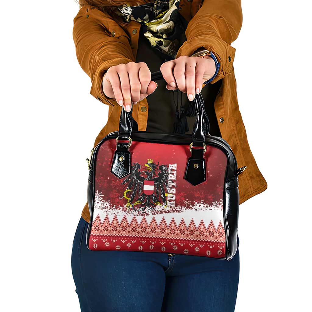 Austria Christmas Eagle Shoulder Handbag Frohe Weihnachten