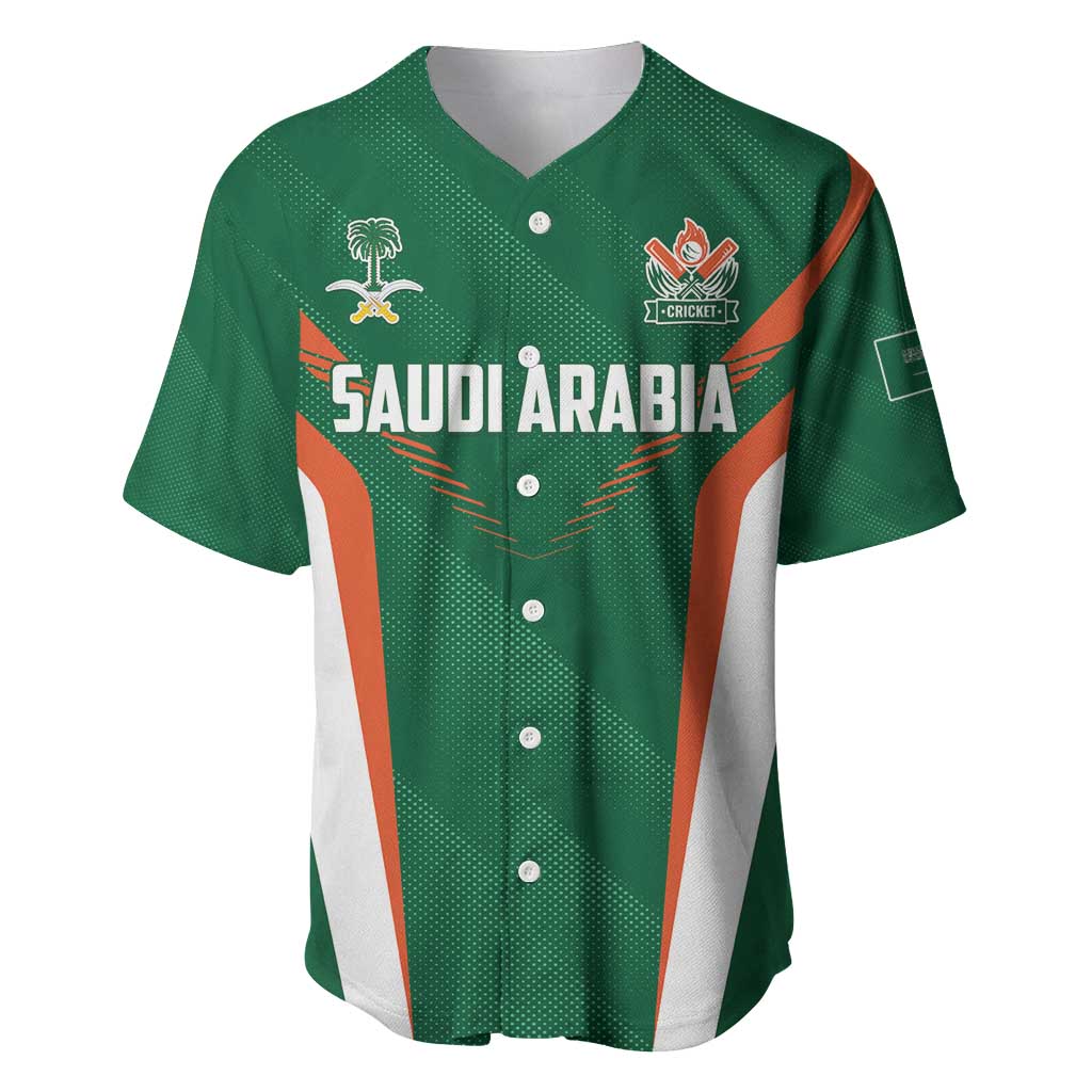 Custom Saudi Arabia Cricket Baseball Jersey TeamSaudi Go Champions - Wonder Print Shop