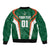 Custom Saudi Arabia Cricket Bomber Jacket TeamSaudi Go Champions - Wonder Print Shop