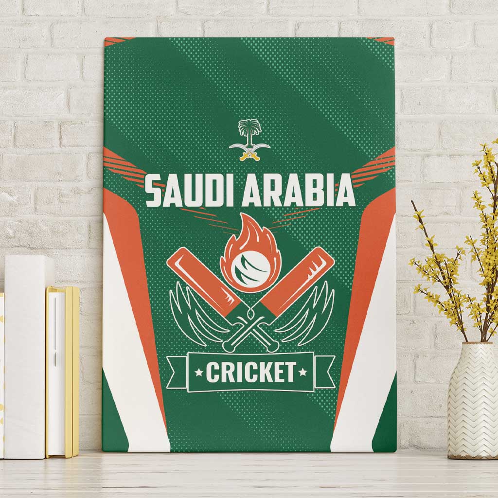 Saudi Arabia Cricket Canvas Wall Art TeamSaudi Go Champions - Wonder Print Shop