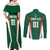 Custom Saudi Arabia Cricket Couples Matching Off Shoulder Maxi Dress and Long Sleeve Button Shirt TeamSaudi Go Champions - Wonder Print Shop