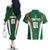 Custom Saudi Arabia Cricket Couples Matching Off The Shoulder Long Sleeve Dress and Hawaiian Shirt TeamSaudi Go Champions - Wonder Print Shop