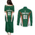 Custom Saudi Arabia Cricket Couples Matching Puletasi and Long Sleeve Button Shirt TeamSaudi Go Champions - Wonder Print Shop