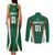 Custom Saudi Arabia Cricket Couples Matching Tank Maxi Dress and Long Sleeve Button Shirt TeamSaudi Go Champions - Wonder Print Shop