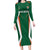 Custom Saudi Arabia Cricket Family Matching Long Sleeve Bodycon Dress and Hawaiian Shirt TeamSaudi Go Champions - Wonder Print Shop