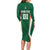 Custom Saudi Arabia Cricket Family Matching Long Sleeve Bodycon Dress and Hawaiian Shirt TeamSaudi Go Champions - Wonder Print Shop