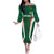 Custom Saudi Arabia Cricket Family Matching Off The Shoulder Long Sleeve Dress and Hawaiian Shirt TeamSaudi Go Champions - Wonder Print Shop