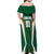 Custom Saudi Arabia Cricket Family Matching Off Shoulder Maxi Dress and Hawaiian Shirt TeamSaudi Go Champions - Wonder Print Shop