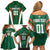 Custom Saudi Arabia Cricket Family Matching Off Shoulder Short Dress and Hawaiian Shirt TeamSaudi Go Champions - Wonder Print Shop