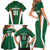 Custom Saudi Arabia Cricket Family Matching Short Sleeve Bodycon Dress and Hawaiian Shirt TeamSaudi Go Champions - Wonder Print Shop