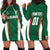 Custom Saudi Arabia Cricket Hoodie Dress TeamSaudi Go Champions - Wonder Print Shop