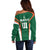 Custom Saudi Arabia Cricket Off Shoulder Sweater TeamSaudi Go Champions