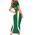 Custom Saudi Arabia Cricket Short Sleeve Bodycon Dress TeamSaudi Go Champions - Wonder Print Shop