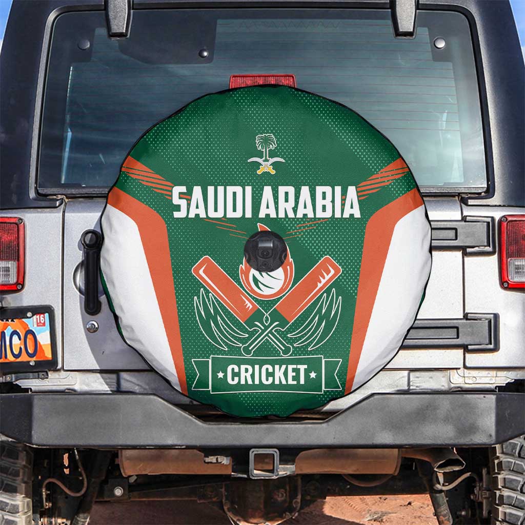 Saudi Arabia Cricket Spare Tire Cover TeamSaudi Go Champions - Wonder Print Shop