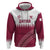 Custom Qatar Cricket Zip Hoodie Come On Boys - Wonder Print Shop