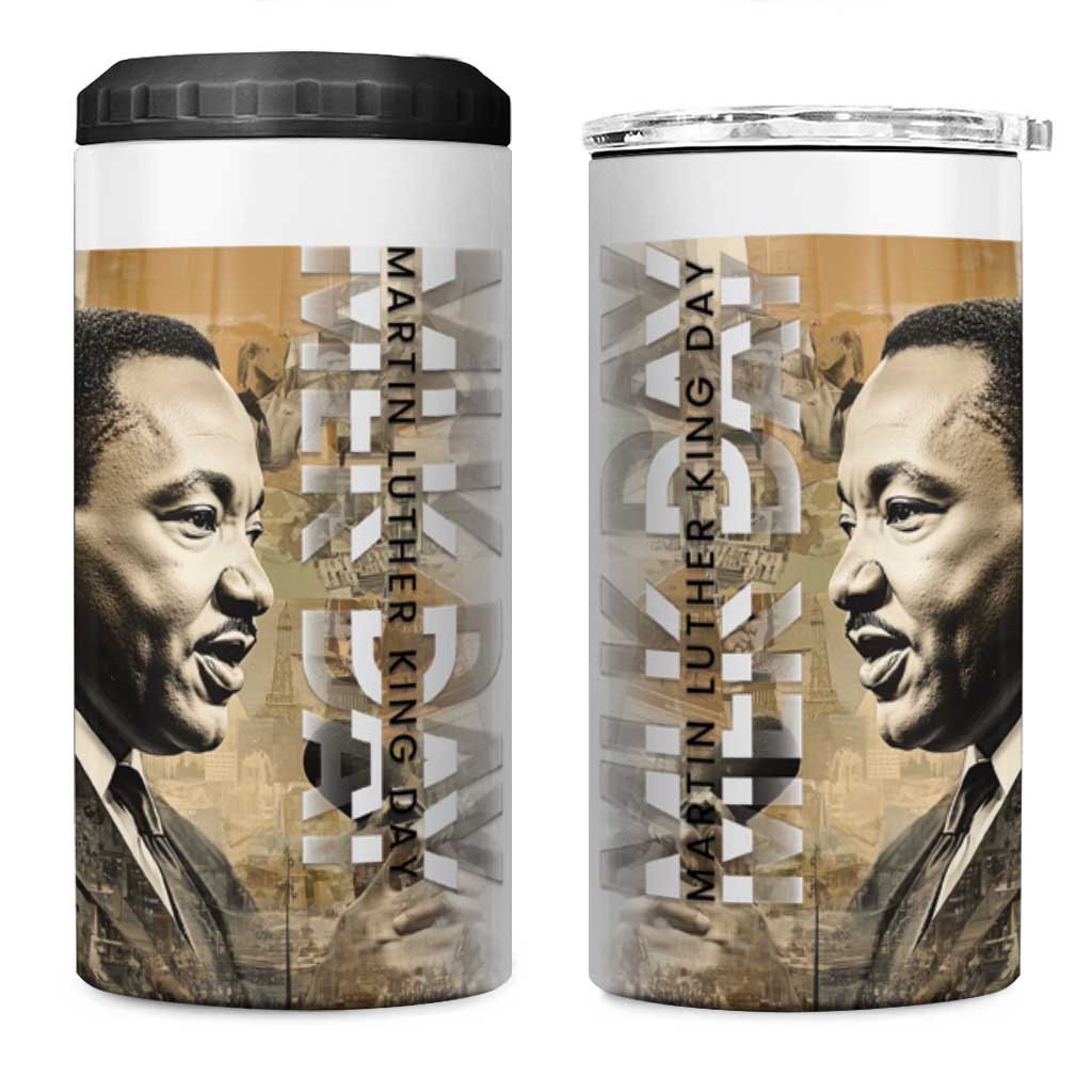 Martin Luther King Jr Day 4 in 1 Can Cooler Tumbler MLK His Dream Still Matters - Wonder Print Shop