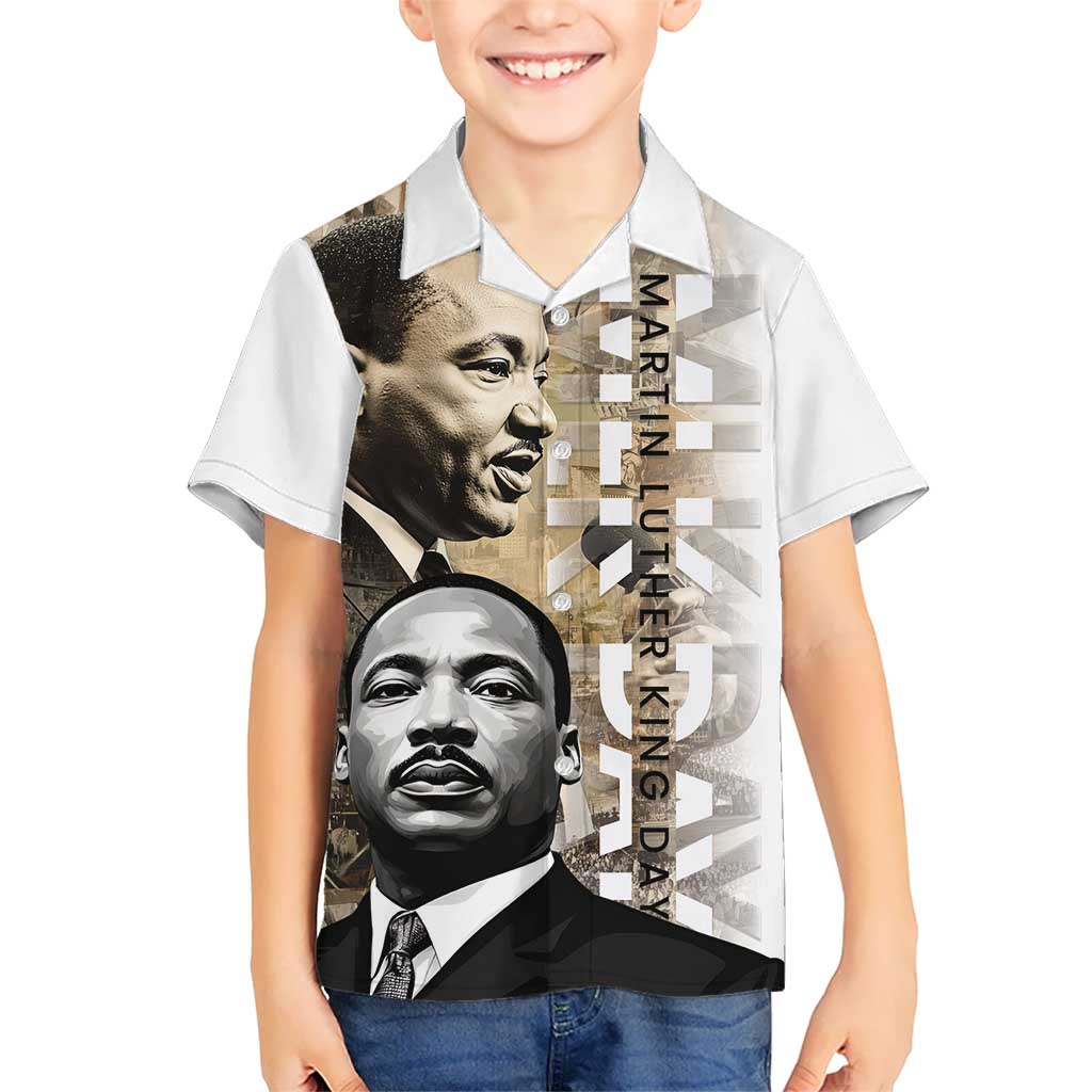 Martin Luther King Jr Day Kid Hawaiian Shirt MLK His Dream Still Matters - Wonder Print Shop