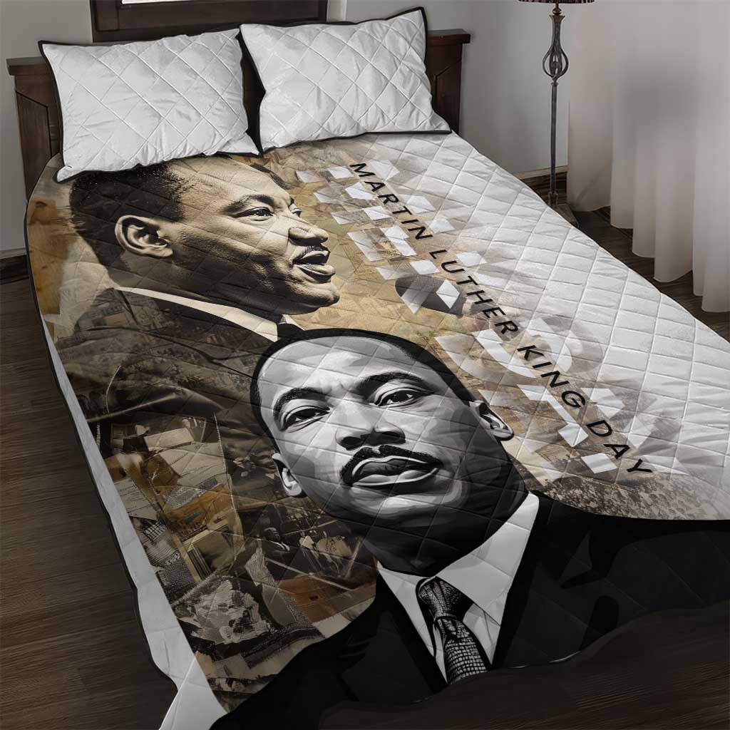 Martin Luther King Jr Day Quilt Bed Set MLK His Dream Still Matters - Wonder Print Shop