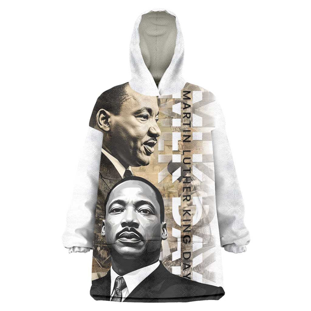 Martin Luther King Jr Day Wearable Blanket Hoodie MLK His Dream Still Matters