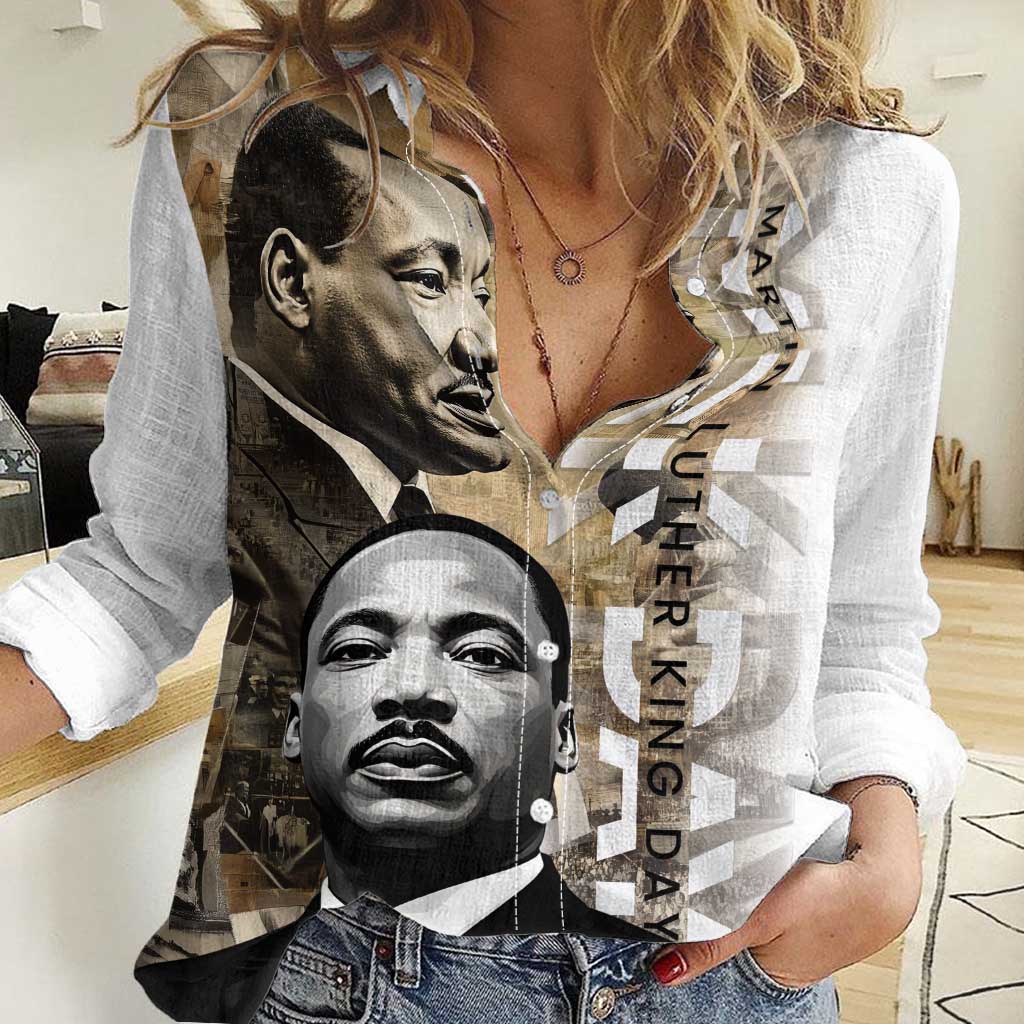 Martin Luther King Jr Day Women Casual Shirt MLK His Dream Still Matters