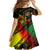 Legend Bob Birthday Family Matching Off Shoulder Long Sleeve Dress and Hawaiian Shirt The Father of Reggae - Wonder Print Shop
