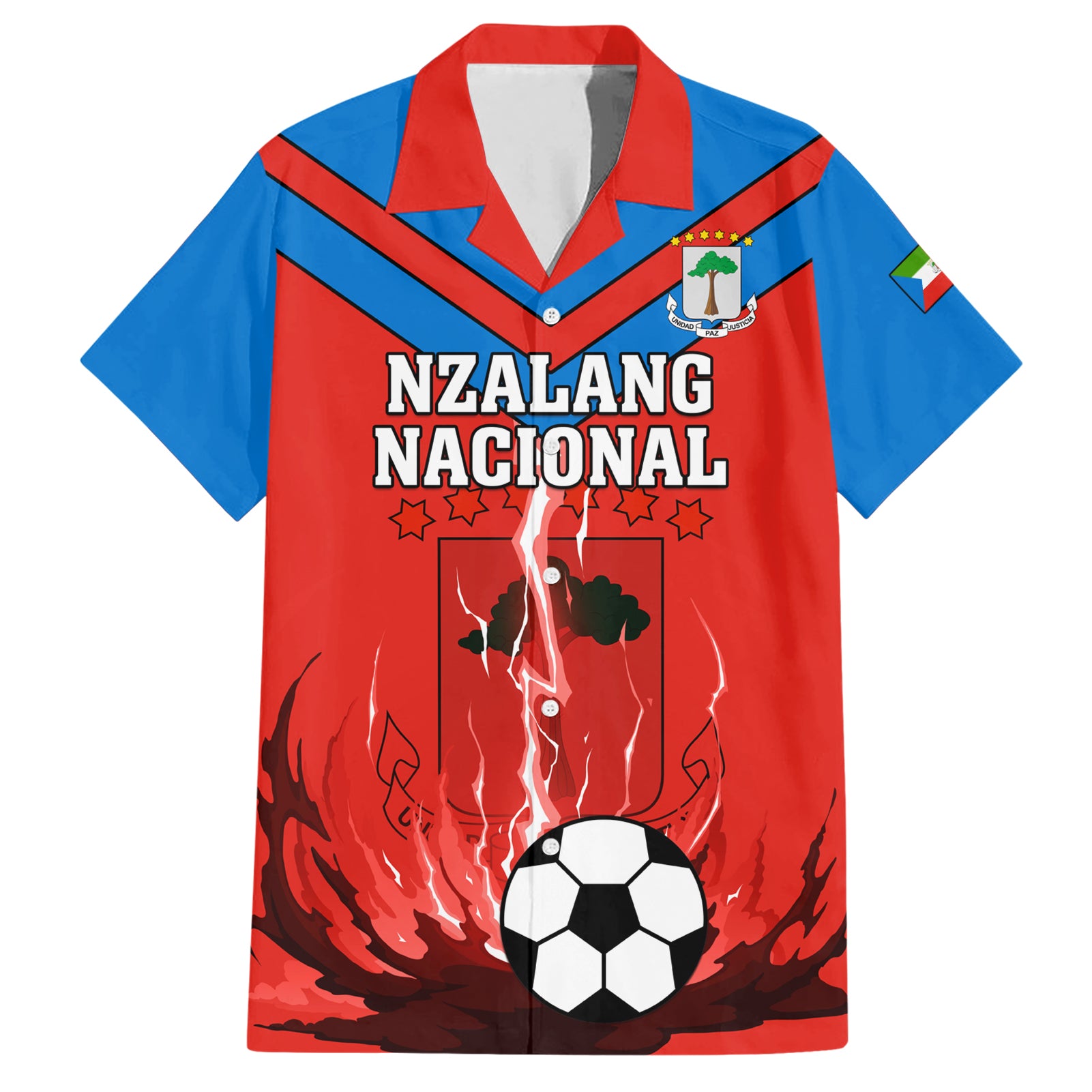 Equatorial Guinea Football Hawaiian Shirt Come On Nzalang Nacional