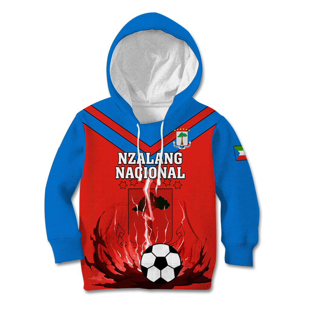 Equatorial Guinea Football Kid Hoodie Come On Nzalang Nacional