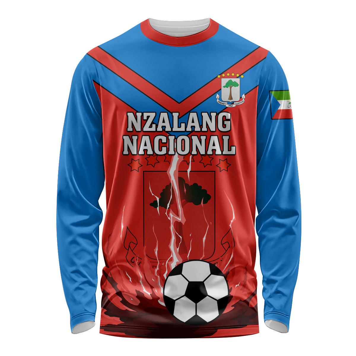 Equatorial Guinea Football Long Sleeve Shirt Come On Nzalang Nacional