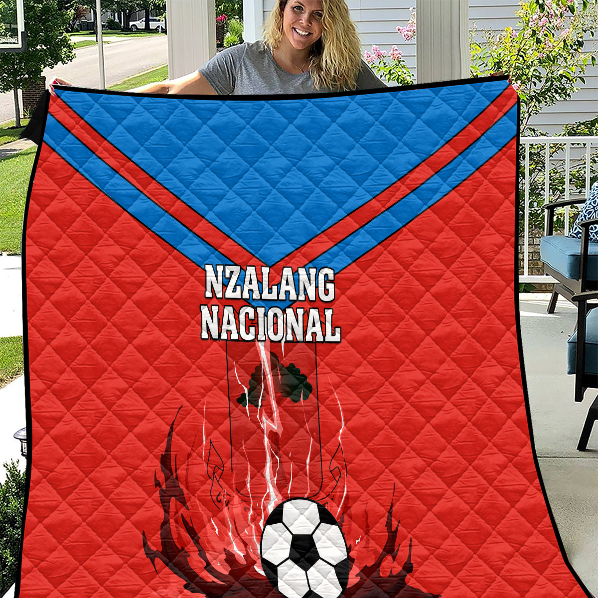 Equatorial Guinea Football Quilt Come On Nzalang Nacional