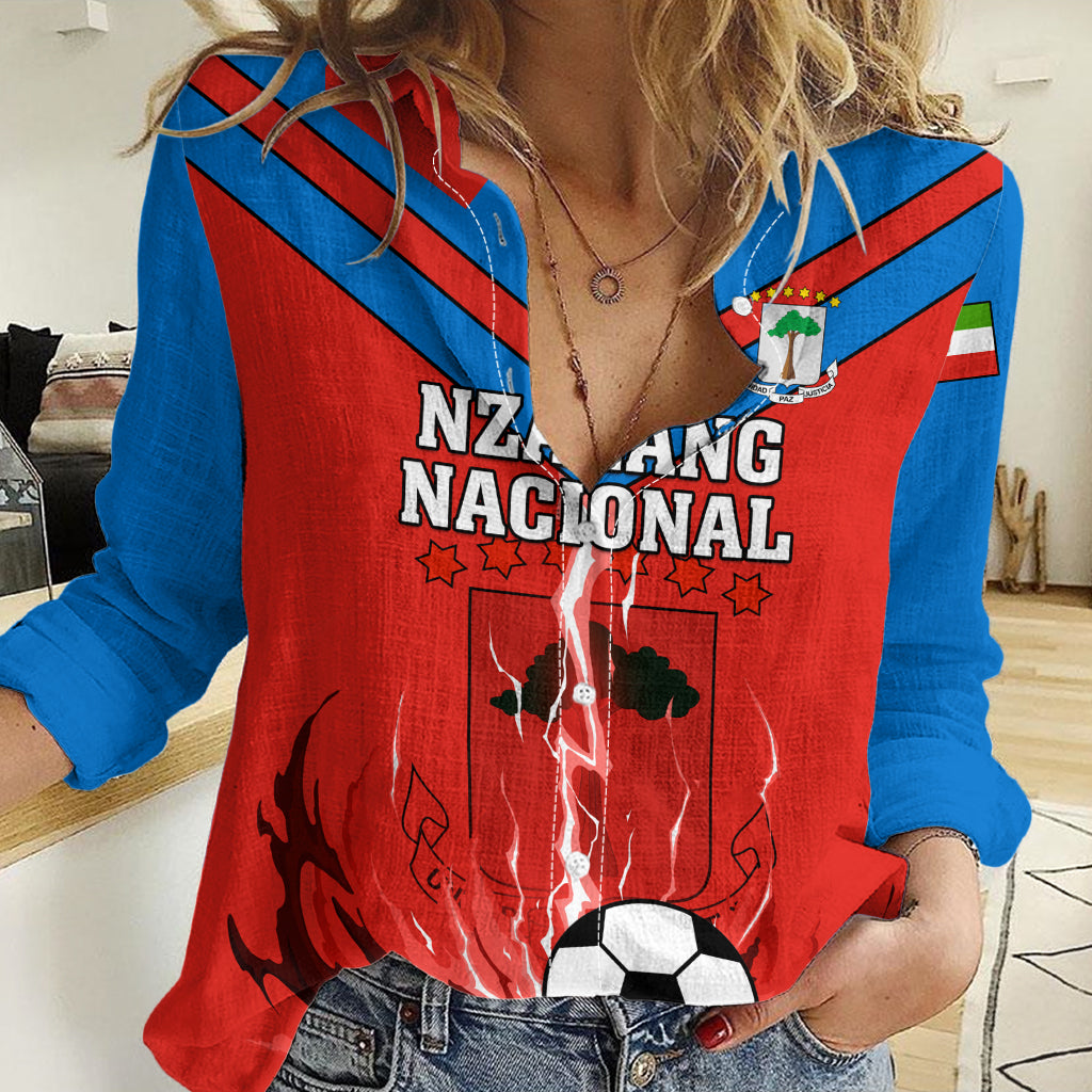 Equatorial Guinea Football Women Casual Shirt Come On Nzalang Nacional