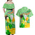 Saint Patrick Day Couples Matching Off Shoulder Maxi Dress and Hawaiian Shirt Shamrock To Do List - Wonder Print Shop