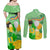 Saint Patrick Day Couples Matching Off Shoulder Maxi Dress and Long Sleeve Button Shirt Shamrock To Do List - Wonder Print Shop