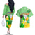 Saint Patrick Day Couples Matching Off The Shoulder Long Sleeve Dress and Hawaiian Shirt Shamrock To Do List - Wonder Print Shop