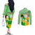 Saint Patrick Day Couples Matching Off The Shoulder Long Sleeve Dress and Long Sleeve Button Shirt Shamrock To Do List