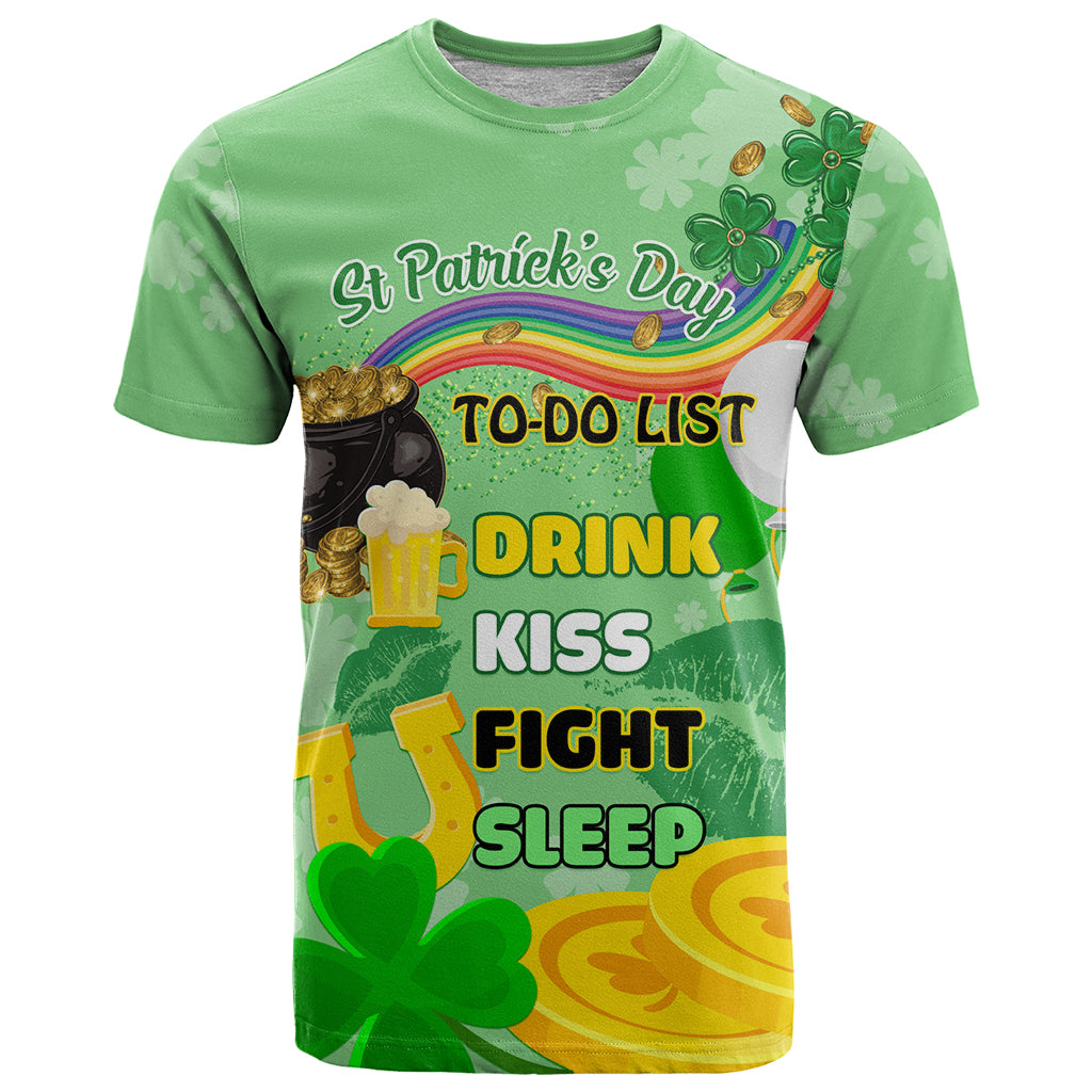 Saint Patrick Day T Shirt Shamrock To Do List