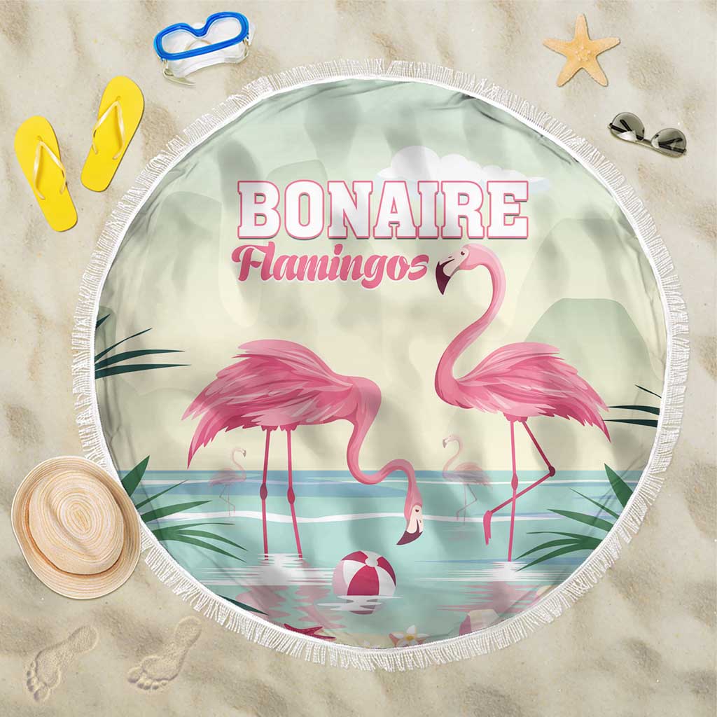 Bonaire Flamingos Beach Blanket Summer Time Beach Concept