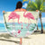 Bonaire Flamingos Beach Blanket Summer Time Beach Concept