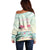 Personalised Bonaire Flamingos Off Shoulder Sweater Summer Time Beach Concept