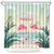 Bonaire Flamingos Shower Curtain Summer Time Beach Concept