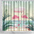 Bonaire Flamingos Shower Curtain Summer Time Beach Concept