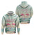 Personalised Bonaire Flamingos Zip Hoodie Summer Time Beach Concept